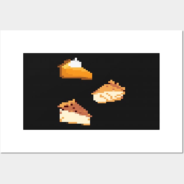 Autumn Pies Pixel Art Wall Art by christinegames